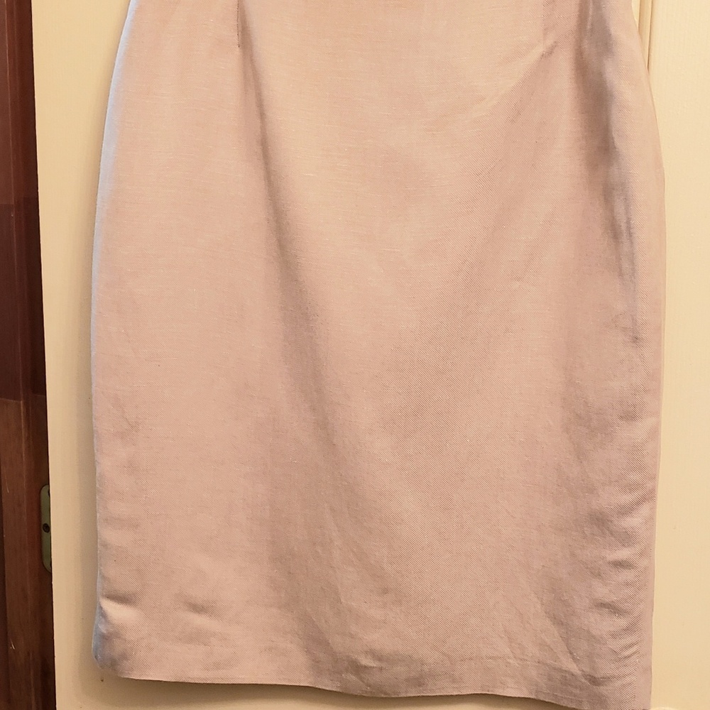 Calvin Klein Pencil skirt lined beige size 8